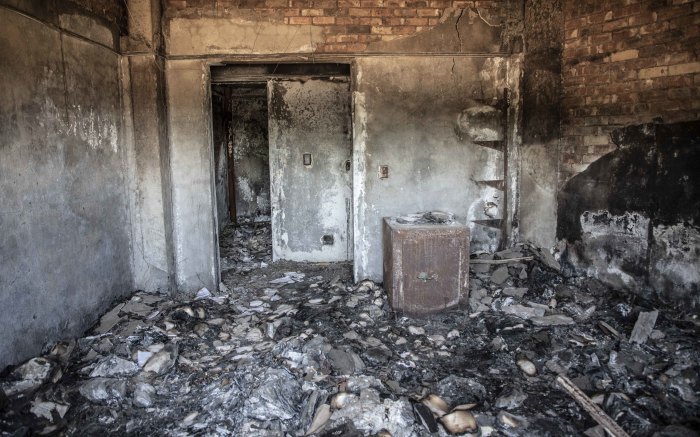 The arts council in Mmabatho destroyed during the 2018 protests has never recovered. 