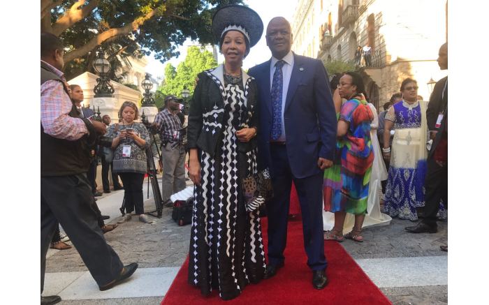 Minister in the Presidency Jeff Radebe (right) and his wife Bridgette.