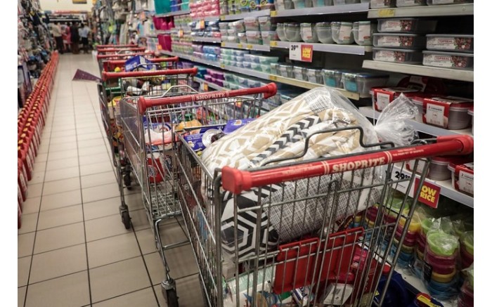 Customers abandoned their trolleys full of items after realising they cannot afford it.