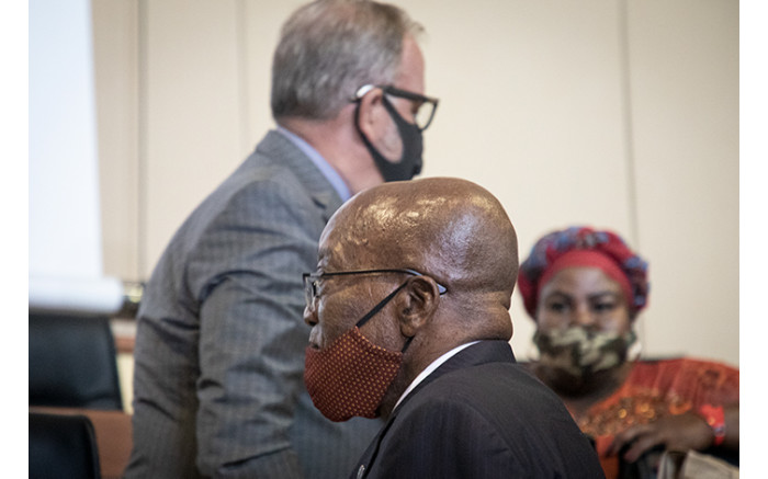 Carl Niehaus and Jacob Zuma (front).