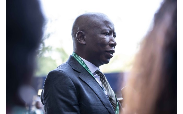 EFF leader Julius Malema at Loftus stadium ahead of Cyril Ramaphosa's presidential inauguration. Picture: Abigail Javier/EWN