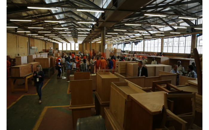 The furniture workshop of the Kgosi Mampuru II Correctional Centre.