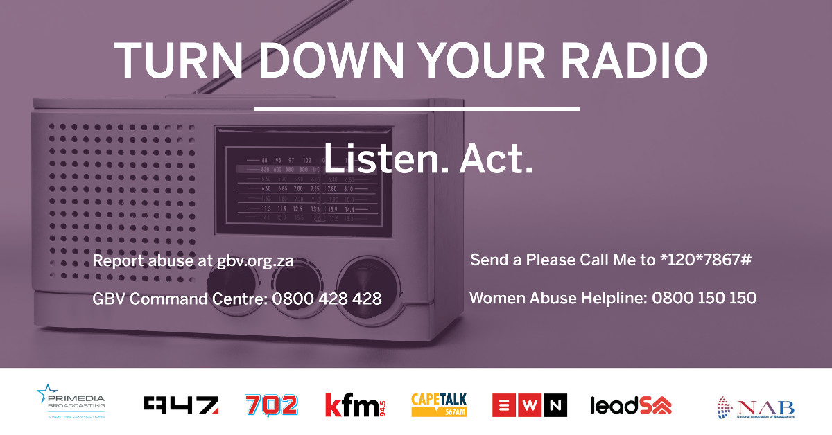 Broadcasters unite against gender-based violence with “turn down your ...